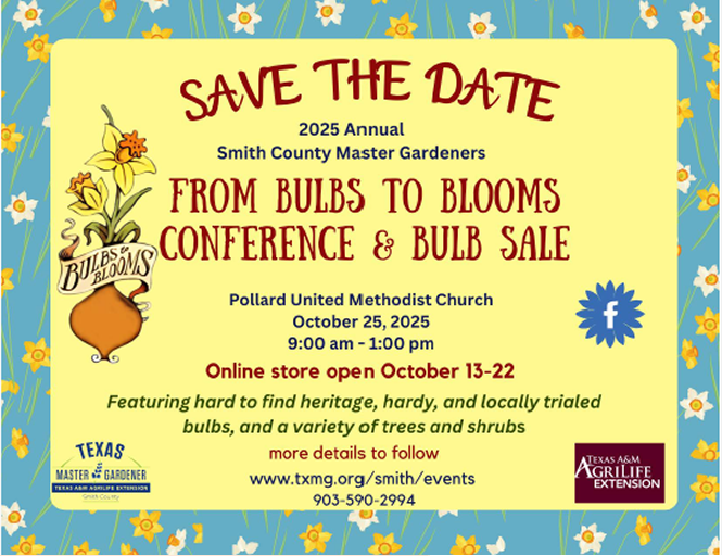 Save the Date 2025 Bulbs to Blooms Conference
